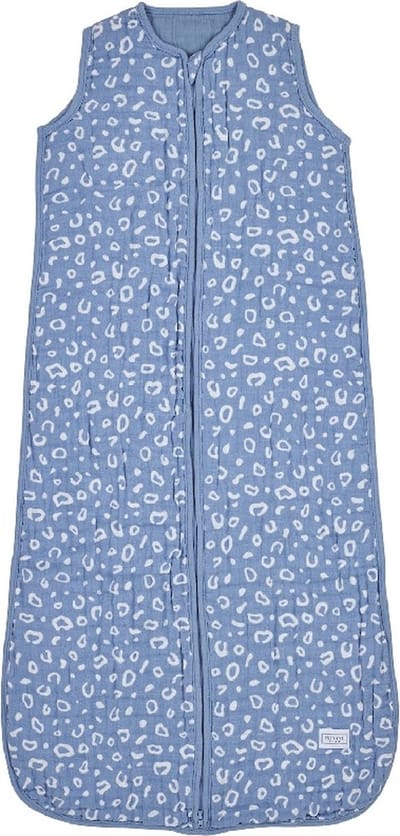 Meyco hydrofiele babyslaapzak Bubbles - Denim - 110cm