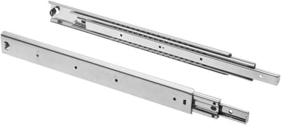 Ladegeleider, telescopische rail, zijmontage, 450 mm, 80 kg, industrieel gebruik