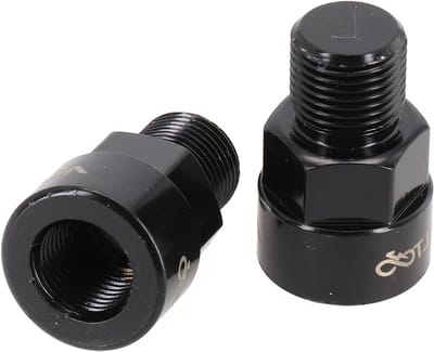 Fiets Pedaal Adapter - Cranks Converters - Hometrainer Gebruik - Aluminiumlegering Materiaal - 2 stuks - Zwart