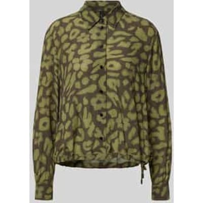 Regular fit blouse van viscose met tunnelkoord