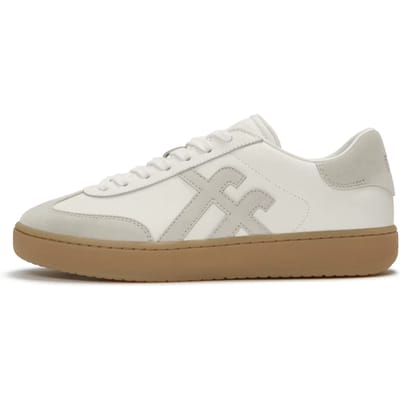 FitFlop FitFlop The Dash T-Toe Leather/Suede Sneakers WIT - Maat 38
