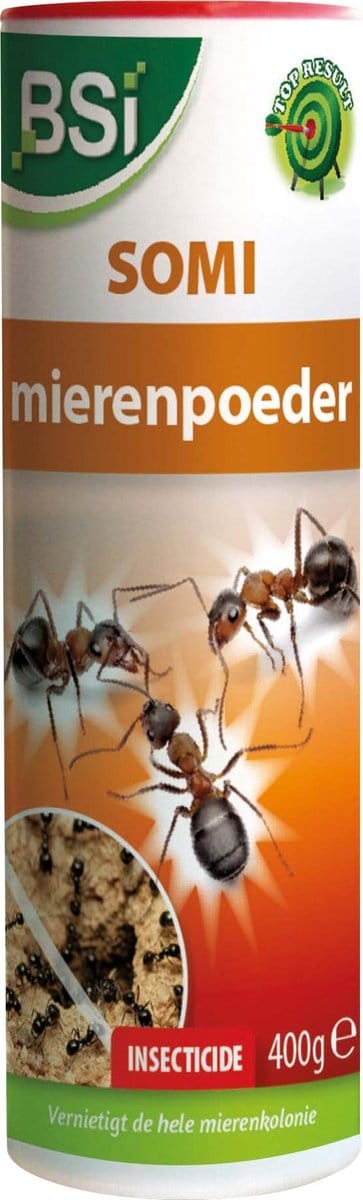 BSI - Somi - Strooipoeder tegen mieren, kakkerlakken, spinnen en andere kruipende insecten - 400 g