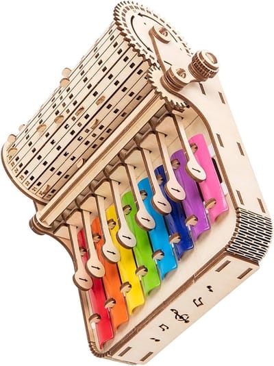 Houten Klokkenspel Set - Percussie Instrument - Muziek Educatie - 8 Tonige Kleuren - 60 x 40 x 20 cm