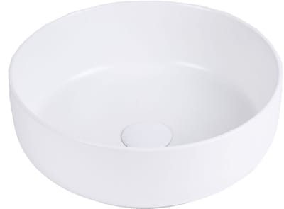 Keramische waskom rond wit 38,5x38,5x14 cm opbouw (Sofia)