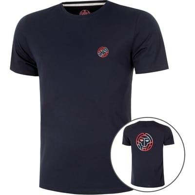 BIDI BADU Out of Control  Backprint Logo T-shirt Heren-donkerblauw