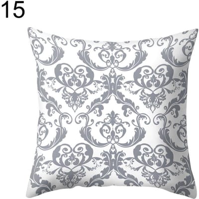 Housse d'oreiller Housse de coussin Housse de coussin géométrique Housse Carré Gris Protection pour coussin d'appoint Articles de literie Oreiller de canapé-lit gray