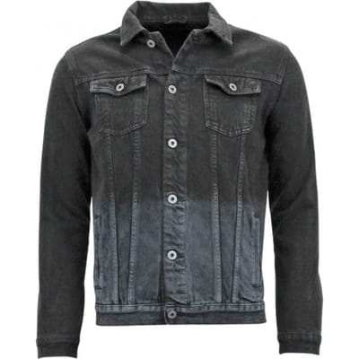 Spijkerjack Heren - Blanco Denim - Zwart
