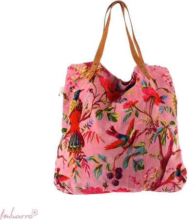 Imbarro Fashion & Home Paradise Shopper Paradise Rose 100% Katoen Velvet