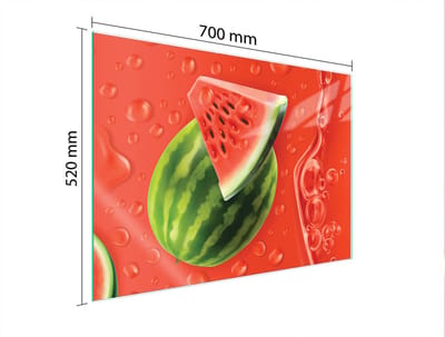 TMK ArtDeko - Glasplaat Bescherming - 70x52 cm - Arbuz - Gehard Glas