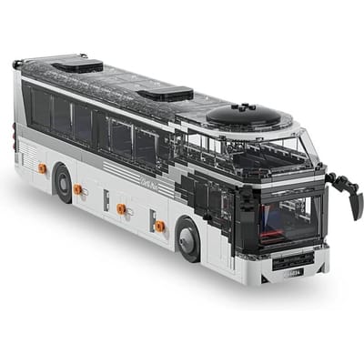 811 STUKS City Tour Bus Bouwstenen Dubbeldekker Toeristenbus Model Bakstenen DIY Speelgoed Voor Kinderen Vakantiecadeaus No Box gray