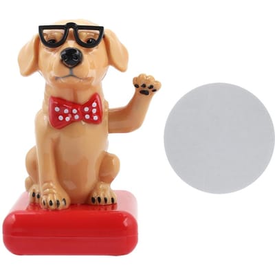 Zonne-energie Schommelende Zwaaiende Hond Schattige Huisdecoratie Autoaccessoires Tafelornament(#1)