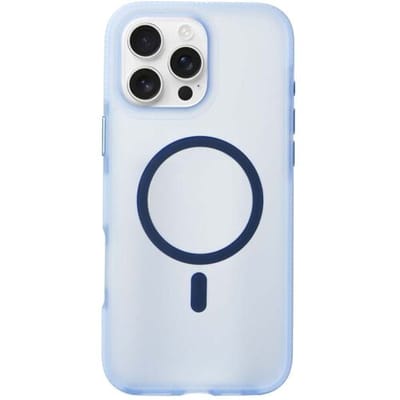 Coverzs smooth siliconen MagSafe case geschikt voor iPhone 14 Pro Max (lichtblauw) - shockbestendig, MagSafe, premium bescherming, duurzaam