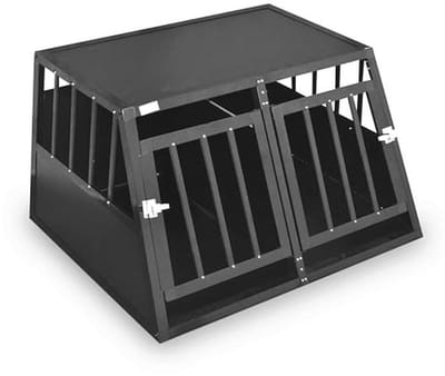 Aluminium Hondentransportbox - Reisbox voor Honden (L) 89 x 69 x 50 cm