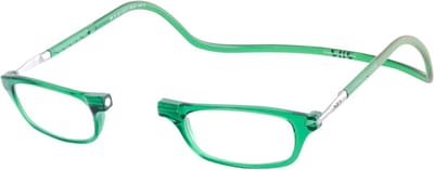 Leesbril met Magneet - Bril met Kliksluiting - Lezen en Zien - Flexibele Monofocale Bril - 1.5 Sterkte - Groen