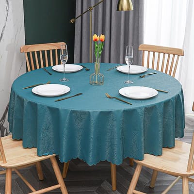 Nieuw Modern Banket Hotel Rond Tafelkleed Meerkleurig Bedrukt Tafelzeil Waterdicht Oliebestendig Wasbare Tafelhoes 140cm round 1pcs