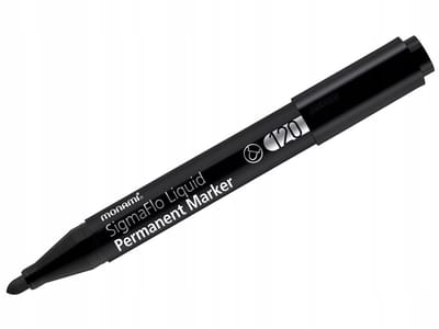 Monami SigmaFlo Liquid 120 Permanente Marker Zwart