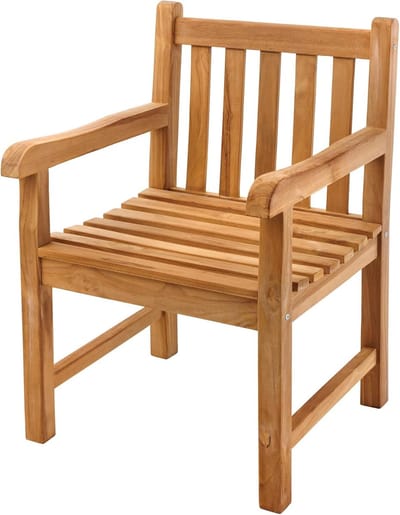 Teakhouten Tuinstoel – 60x64x92 cm - 60x64x92 cm - Naturel - 60x64x92 cm – Massief Teak - Medahomestore