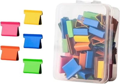 Nietmachine Dispenser - Papier Binder - Documenten Ordenen - Geïntegreerde Clip Dispenser - 250 Gram - Lichtblauw