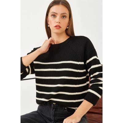 Gestreepte Crew Neck Trui
