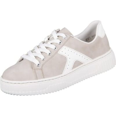 Rieker dames plateausneaker beige