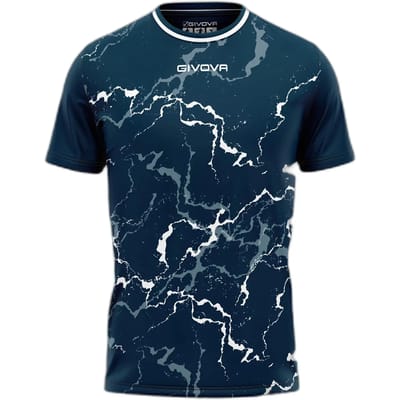 Sportshirt Givova Grafite Blauw-wit Blauw - M