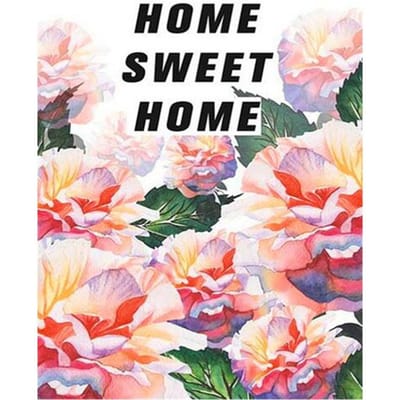 Volledige ronde diamant schilderij Sweet Home DIY diamant borduurwerk strass foto 20X30CM black