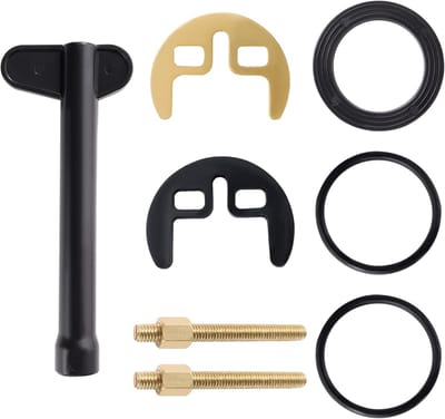 Mengkraan Bevestigingsset - Kraan Reparatie Kit - Kraan Installeren - Dubbel Gat Ontwerp - M6 Schroefmaat - Goud