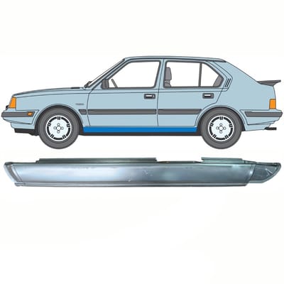 Volledige dorpel voor Volvo 340 360 1975-1991 / Links