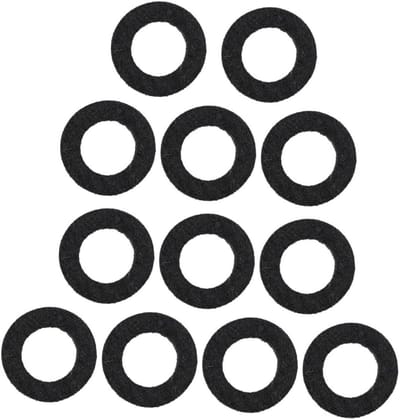 Trompet Viltkussens - Ringenset Trompet - Muziek Instrument Onderhoud - Universeel Toepasbaar - 20 Stuks - Zwart