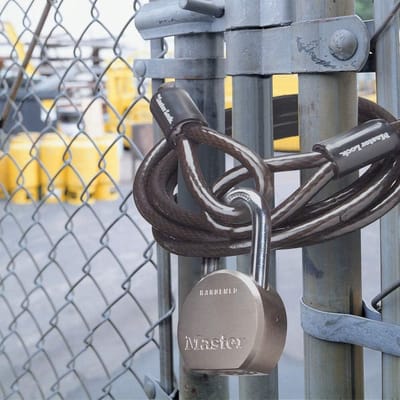 Hangslot met sleutel - 930DLHPF, gehard stalen slot
