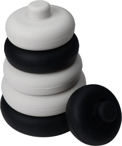 Label Label Zwart/Wit Silicone Stapeltoren LLST-15379