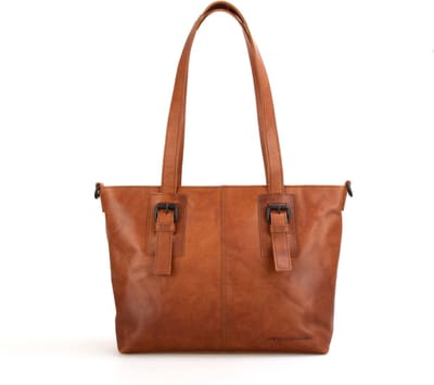Leren Shopper - Ava - Brandy Cognac