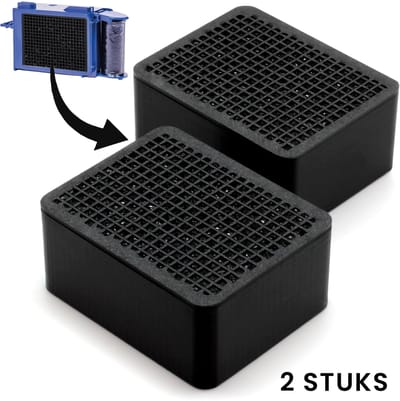 Actief koolstoffilter geschikt voor Geberit DuoFresh - 2 STUKS - Geschikt voor DuoFix - WC Filter - Zoals Type 3 - Verwijderd nare geurtjes - Gemakkelijke montage