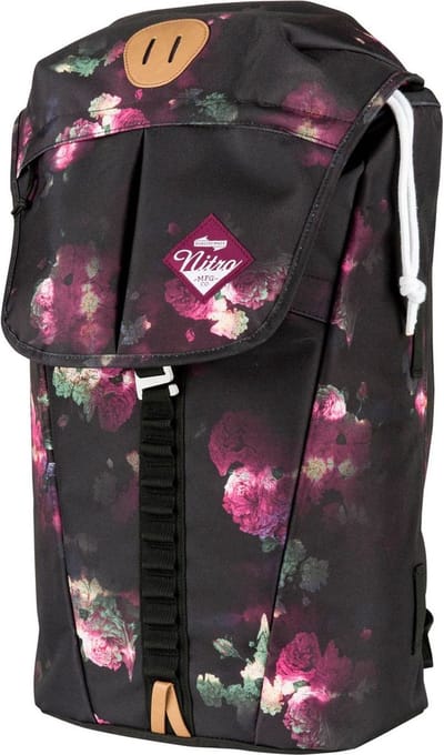 NITRO Vrije tijd rugzak Rugzak met laptopvak Urban Collection Cypress Backpack 28L Black Rose Zwart Veelkleurig