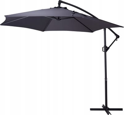 Koopman Serie - Zweefparasol - 300cm - Ciemnoszary - UV-bescherming