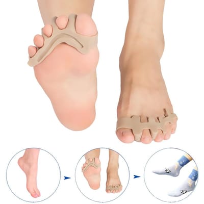 Siliconen teenafscheider Corrector teenbeschermer Stijltang Spacer Spreader 2#