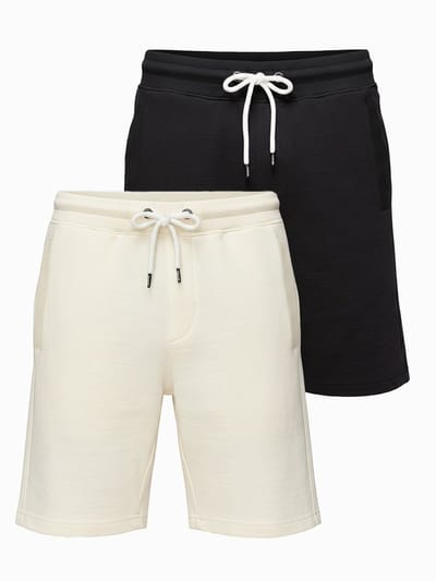 OMBRE Set - Katoen - Lange Mouw - Effen Zwart, Crème S