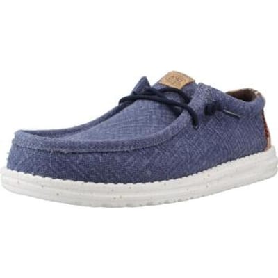 HEYDUDE - Wally Palm Jute Heren Instappers Navy Blazer/Chili Red - Maat 41