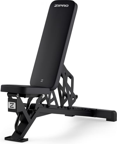 Zipro® Nocardio Multifunctionele opklapbare halterbank - Buikspierbank Fitness - Workout Bank - Verstelbare trainingsbank als schuine bank - Voor Beginners en Professionele sporters - Duurzaam en Comfortabel