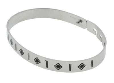 Behave - Rvs armband met Aztec motief - Minimalistische trendstijl