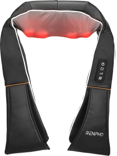 Renpho U-Neck 1 Shiatsu Nek- en Schoudermassager – Elektrische Shiatsu Massage met Warmte – Instelbare Intensiteit