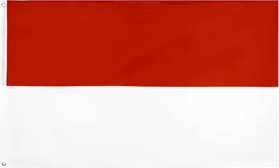 Jumada's - 90 x 150 cm - Indonesische vlag - Ontdek Indonesië