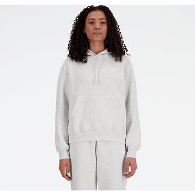 New Balance Sport Essentials Hoodies Dames - Grijs - Maat S - Katoen Jersey