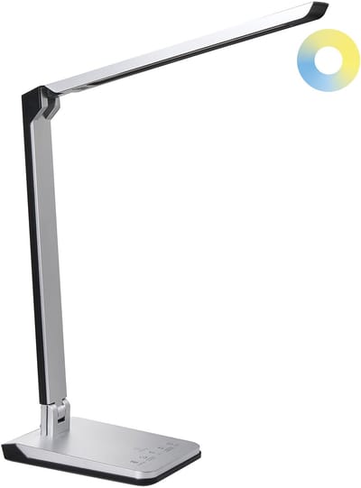 PICTOR - Bureaulamp LED - Zilver - Synthetisch materiaal