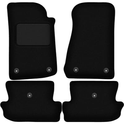 Zwarte velours vloermatten voor: Jeep Wrangler JL 2-deurs (2017-)