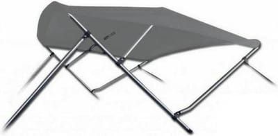 3 Boog Biminitop Zonnetent PREMIUM H137 cm DONKERGRIJS Breedte 215-228 cm