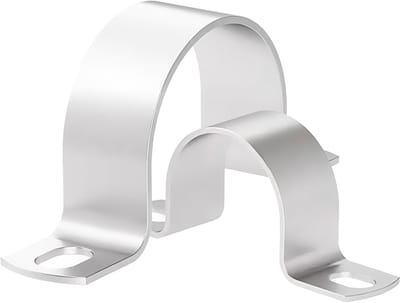 Roestvrijstalen U-klemmen - Buishouders Bevestigingsklem - Leidingen Bevestigen - Versterkt U-profiel - 50 mm Diameter - Zilverkleurig