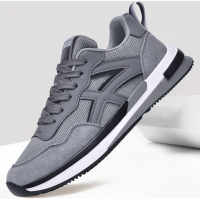 Heren Casual Schoenen Heren Ademende Schoenen Casual Sportschoenen Heren Lichtgewicht Zachte Zool Papa Schoenen Student Hardloopschoenen 44 gray