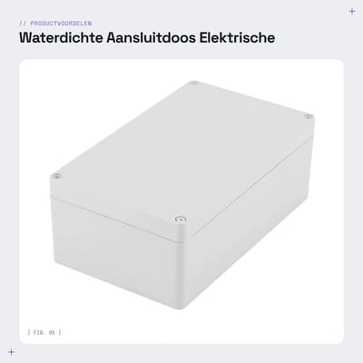 Dailygoods - Waterdichte Aansluitdoos - Elektrische Installatie - IP65 Bescherming - 200 x 120 x 75 mm - Doe-Het-Zelf - Voor Binnen en Buiten - ABS Ku...