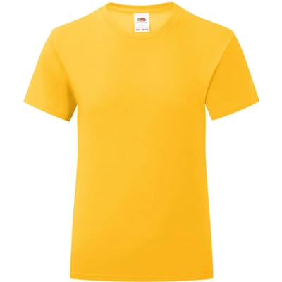 Meisjes-T-shirt Fruit of the Loom Iconic 150